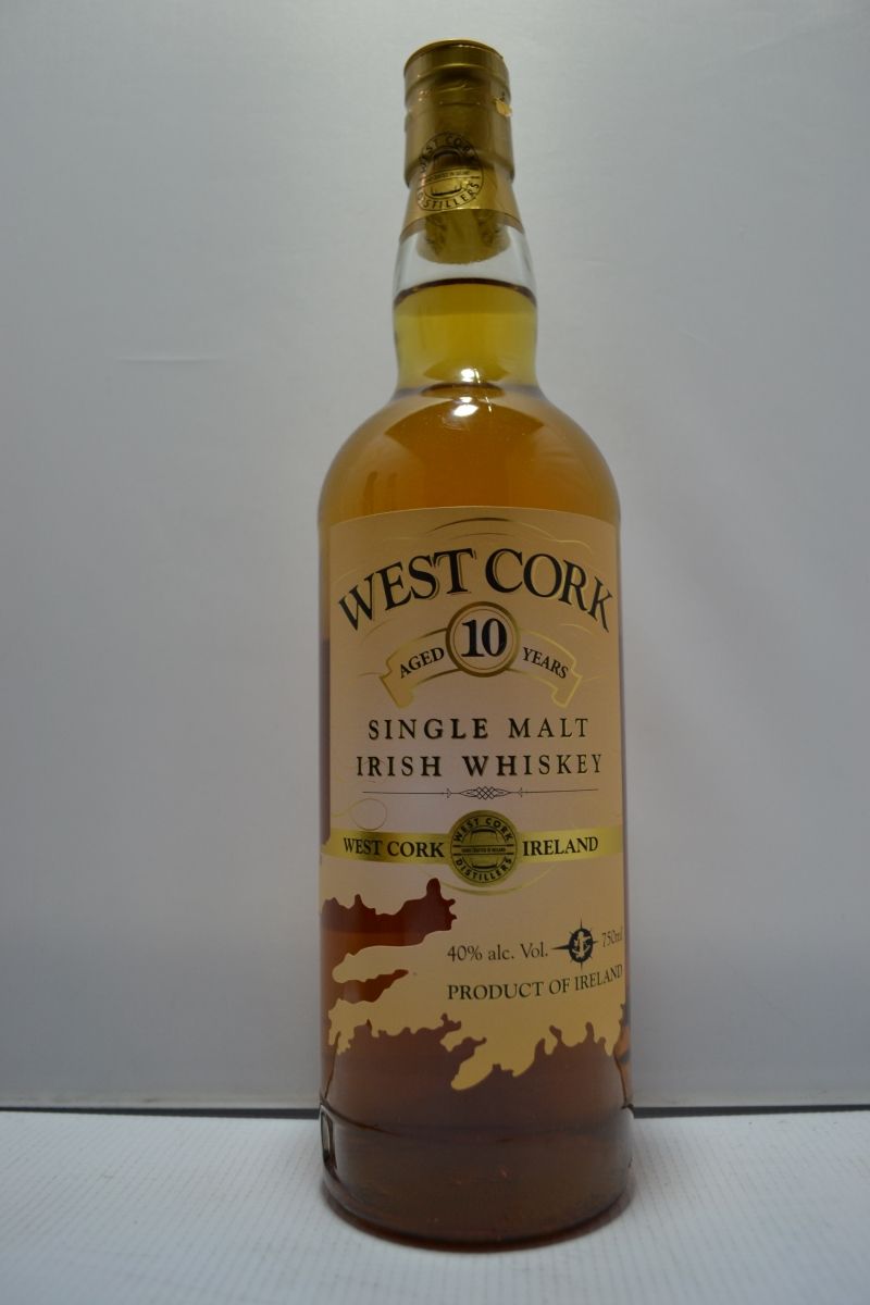WEST CORK WHISKEY SINGLE MALT IRISH 10YR 750ML - Remedy Liquor