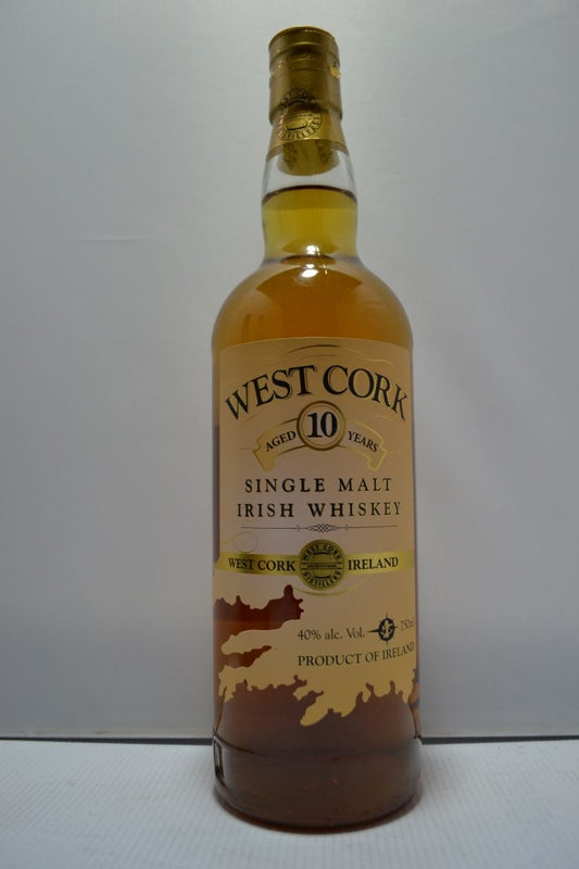 WEST CORK WHISKEY SINGLE MALT IRISH 10YR 750ML Spirits