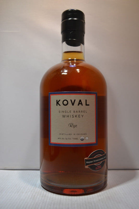 KOVAL WHISKEY RYE SINGLE BARREL CHICAGO 750ML Spirits