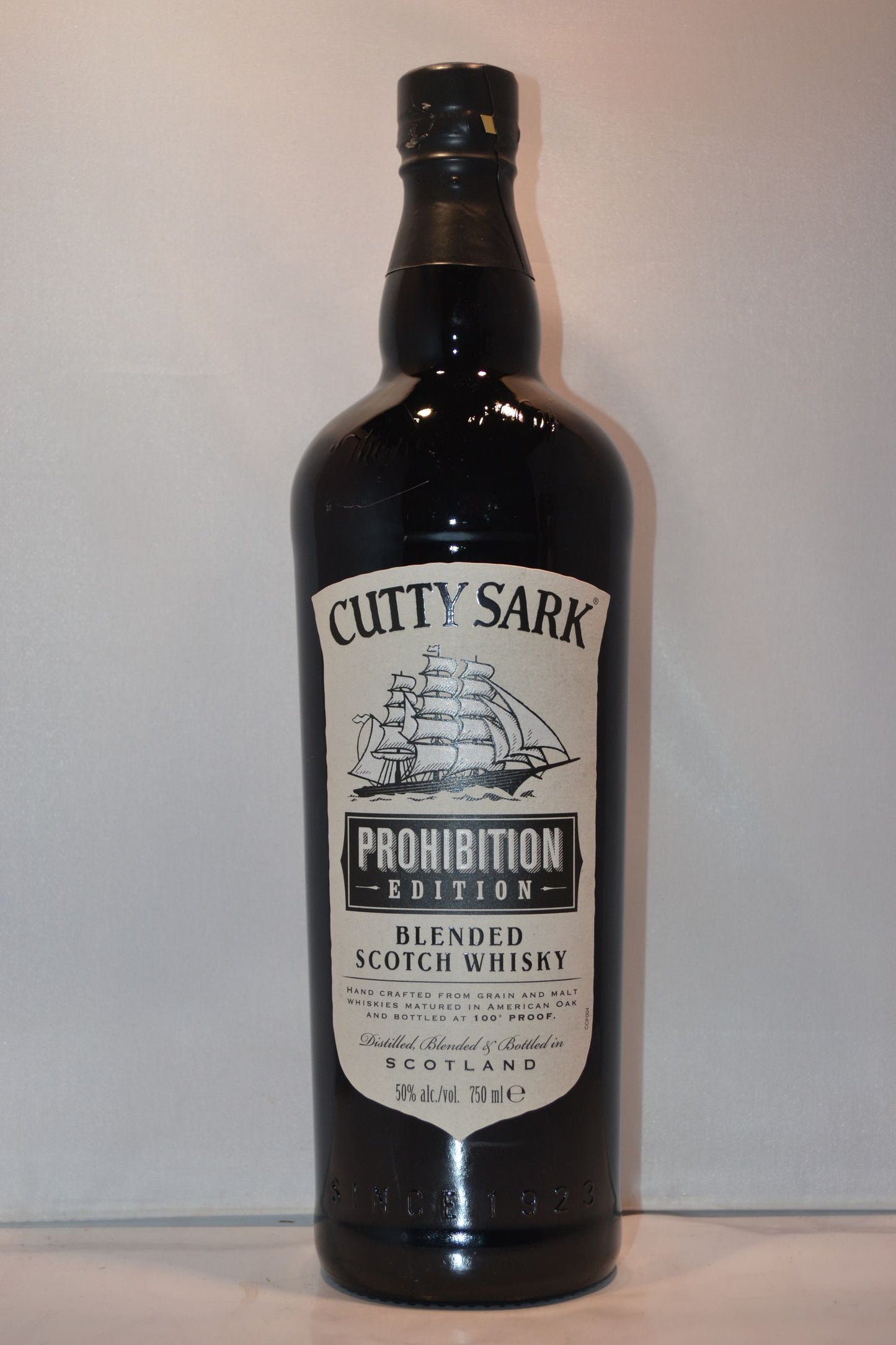 CUTTY SARK SCOTCH BLENDED PROHIBITION EDITION 750ML - Remedy Liquor 
