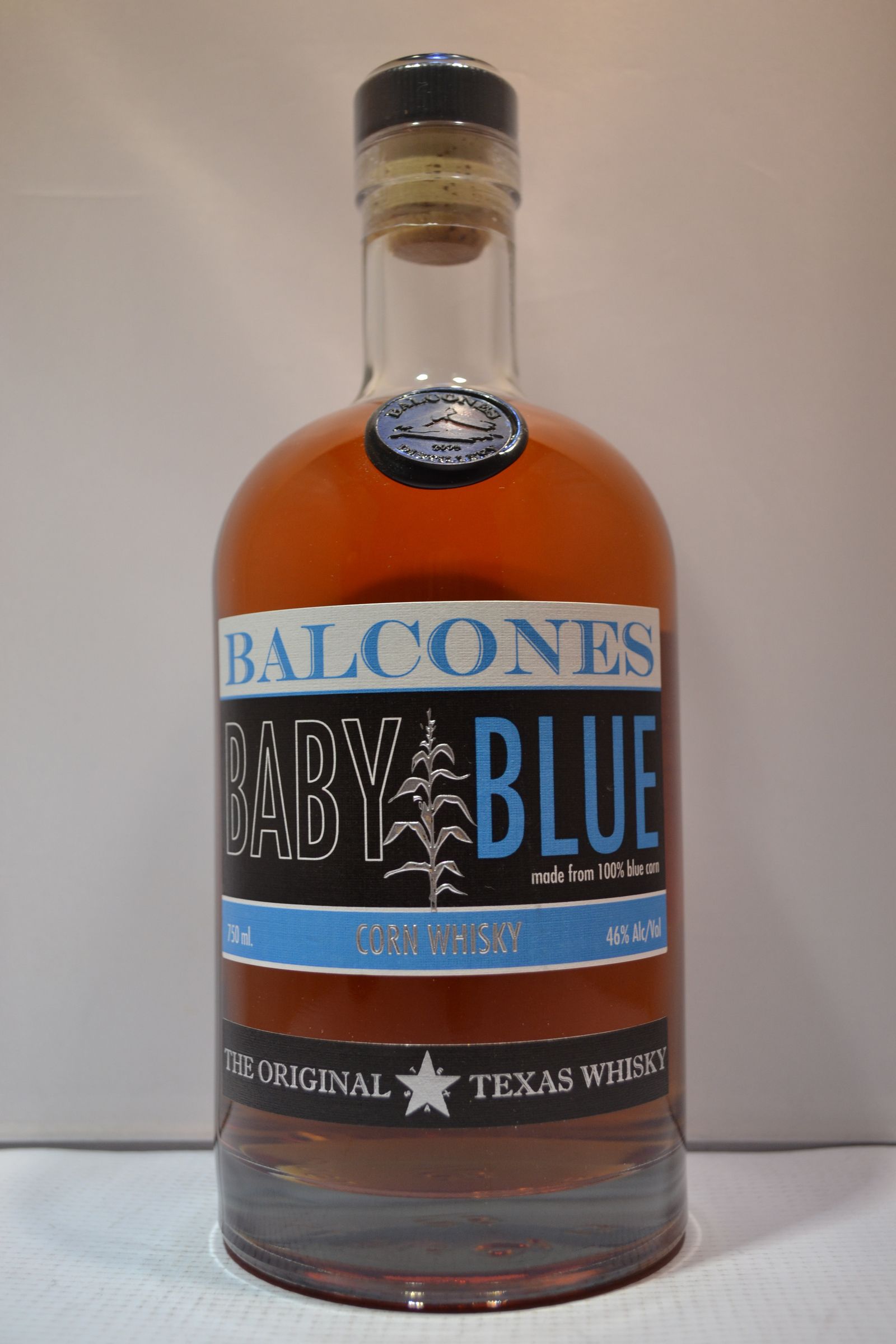 BALCONES WHISKY CORN BABY BLUE TEXAS 92PF 750ML - Remedy Liquor