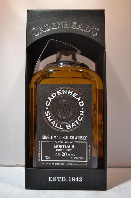 CADENHEAD SCOTCH SGL MALT MORTLACH DISTIL 102.8PF 20YR 750ML Spirits