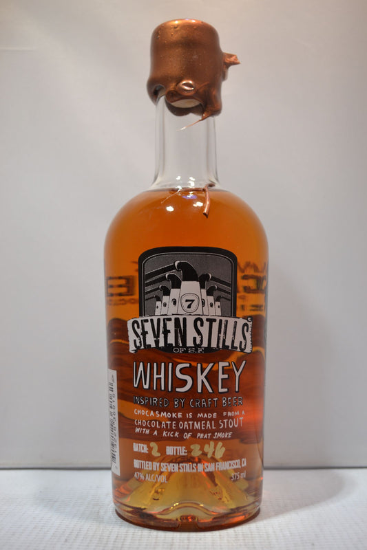 SEVEN STILLS WHISKEY CHOCASMOKE INSPIRED BY CRAFT BEER CALIFORNIA 375ML Spirits