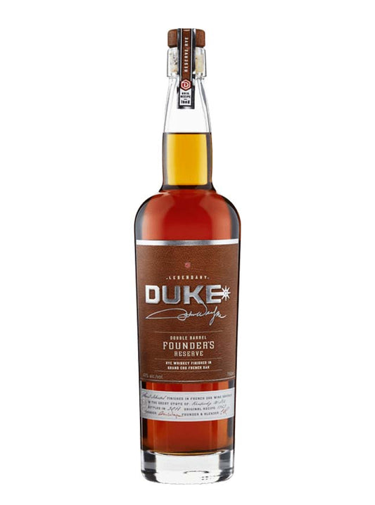 DUKE WHISKEY RYE FOUNDERS RESERVE DOUBLE BARREL FINISHED IN FRENCH OAK 750ML - Remedy Liquor