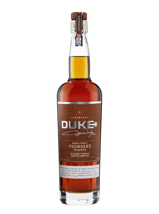 DUKE WHISKEY RYE FOUNDERS RESERVE DOUBLE BARREL FINISHED IN FRENCH OAK 750ML Spirits