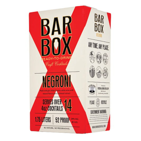 BAR BOX COCKTAIL READY TO DRINK NEGRONI 1.75LI - Remedy Liquor