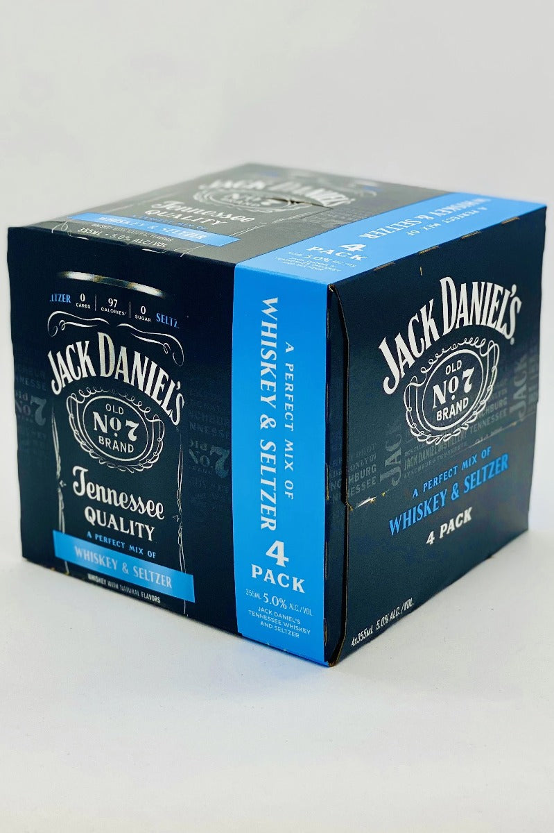 JACK DANIELS WHISKEY AND SELTZER TENNESSEE 4X12OZ CANS
