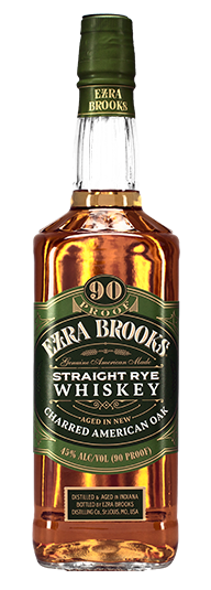 EZRA BROOKS WHISKEY RYE IN CHARRED AMERICAN OAK KENTUCKY 750ML Spirits