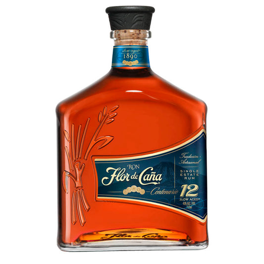 FLOR DE CANA RUM CENTENARIO SINGLE ESTATE 12YR 750ML Spirits
