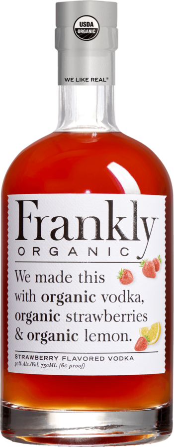 FRANKLY VODKA ORGANIC STRAWBERRY FLAVORED TEXAS 750ML Spirits