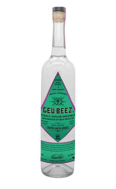 GEU BEEZ MEZCAL ARTESANAL TOBALA ESPADIN ENSAMBLE OAXACA 750ML LIQ