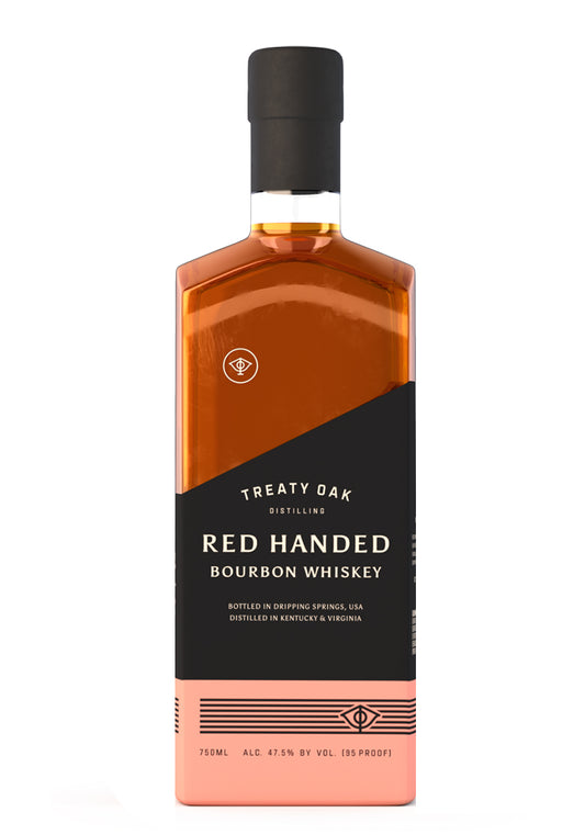 TREATY OAK BOURBON RED HANDED TEXAS 750ML Spirits