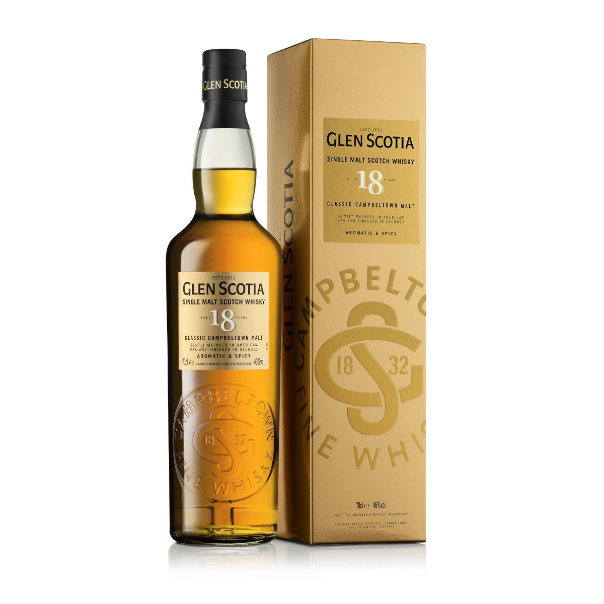 GLEN SCOTIA SCOTCH SINGLE MALT CAMPBELTOWN 18YR 700ML Spirits