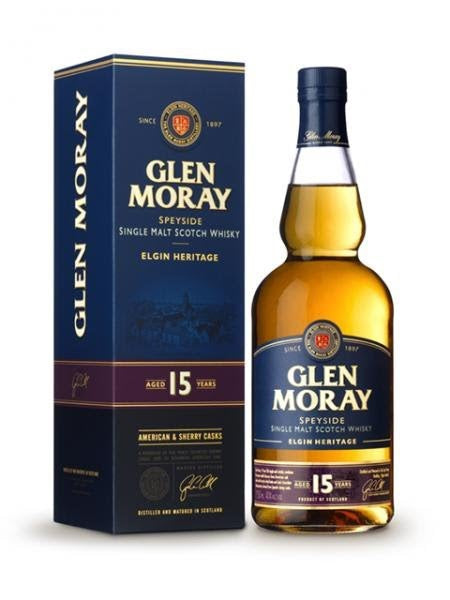 GLEN MORAY SCOTCH SINGLE MALT ELGIN HERITAGE SPEYSIDE 15YR 750ML Spirits