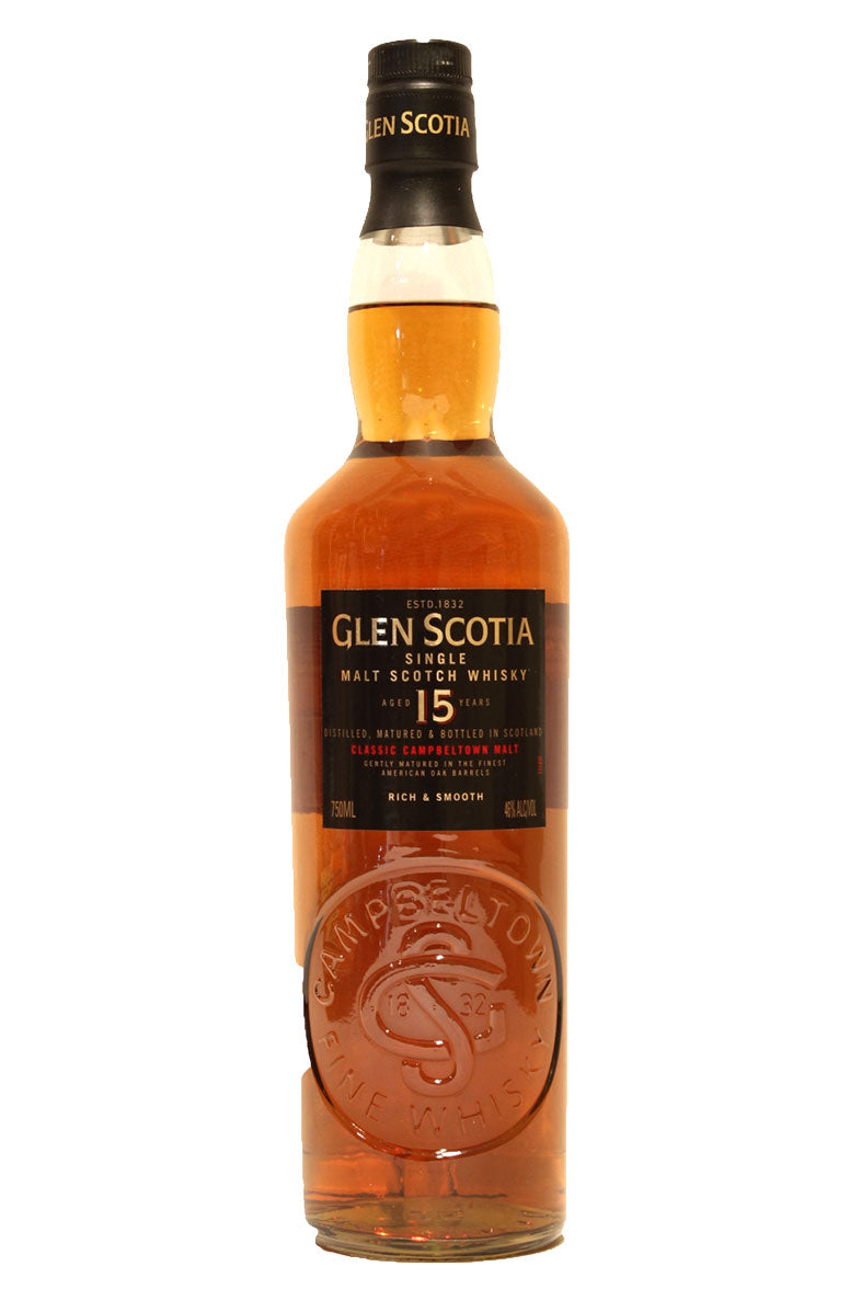 GLEN SCOTIA SCOTCH SINGLE MALT 92PF 15YR 750ML Spirits