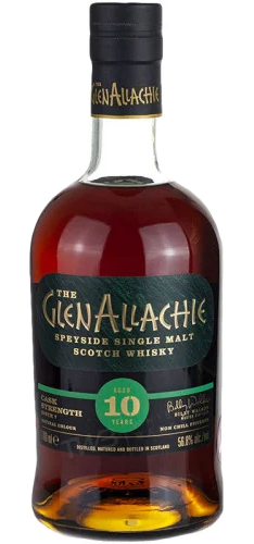 GLENALLACHIE SCOTCH SINGLE MALT CASK STRENGTH SPEYSIDE 10YR 700ML LIQ