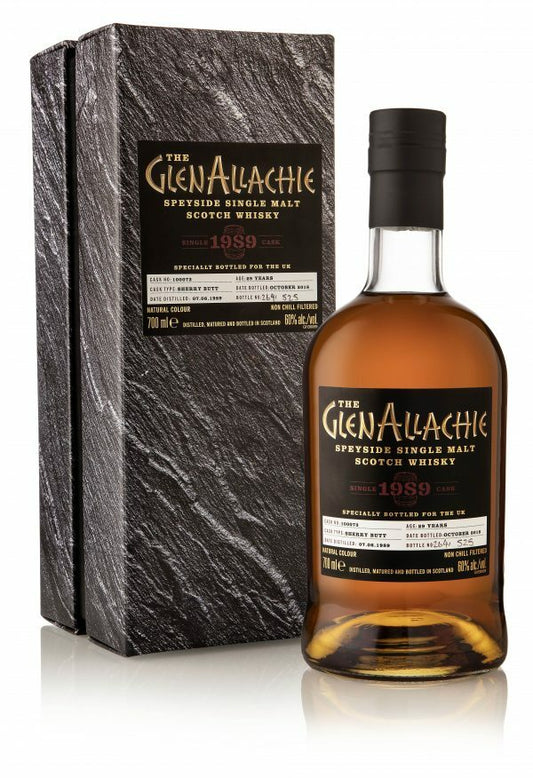 GLENALLACHIE SCOTCH SINGLE MALT SINGLE CASK SPEYSIDE 1989 29YR 750ML Spirits