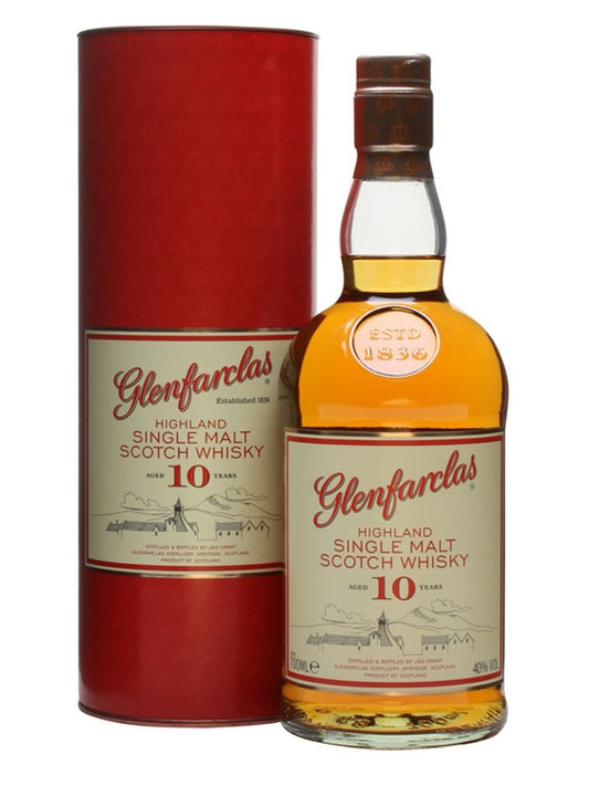 GLENFARCLAS SCOTCH SINGLE MALT HIGHLAND 10YR 750ML Spirits