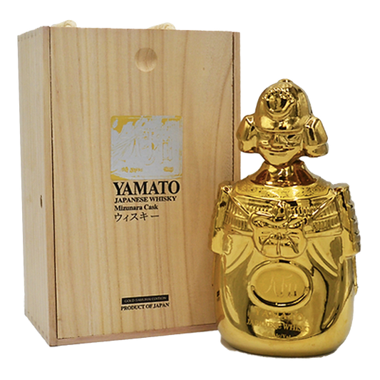 YAMATO WHISKY MIZUNARA CASK GOLD SAMURAI EDITION JAPAN 750ML LIQ