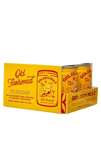 GOLDEN RULE OLD FASHIONED COCKTAILS 4X100ML CANS