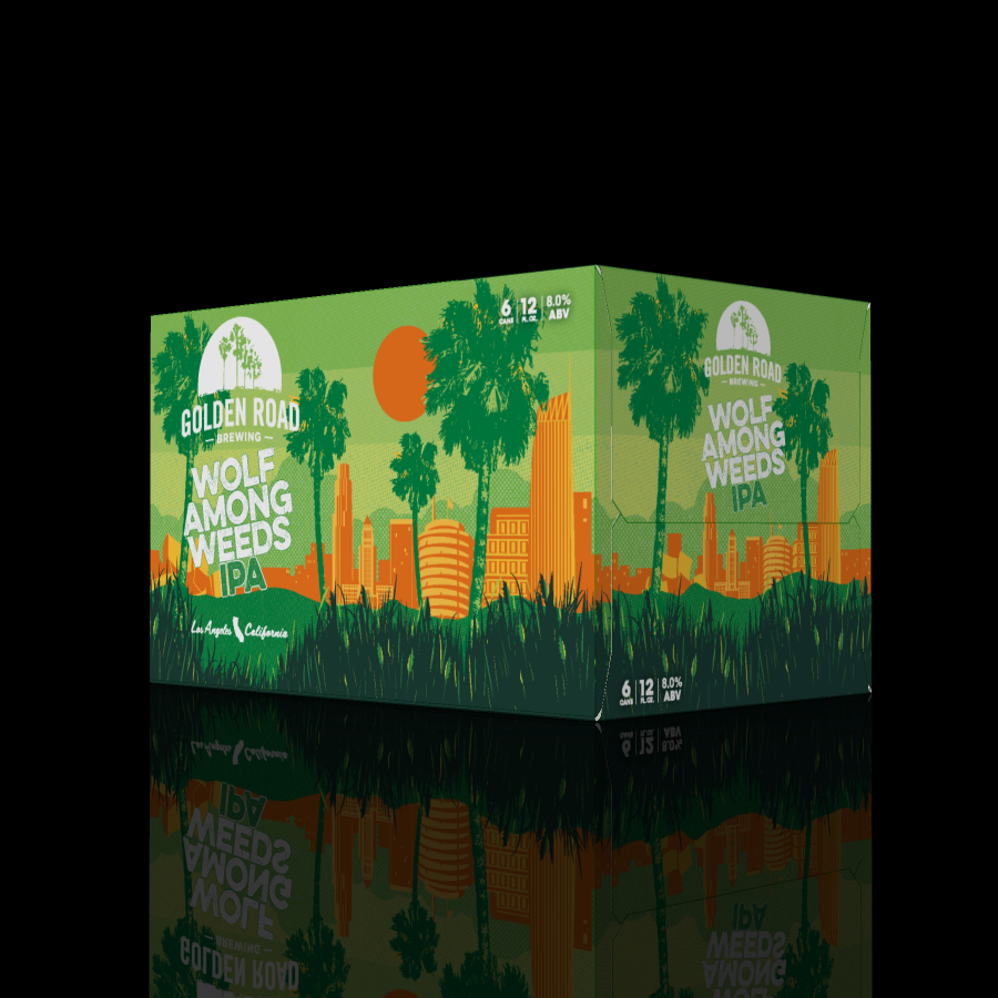 GOLDEN ROAD WOLF AMONG WEEDS IPA 6X12OZ CANS