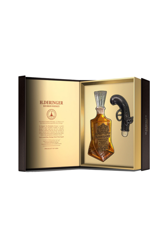 H DERINGER BOURBON SMALL BATCH AMERICAN W/ GUN STOPPER 750ML Spirits