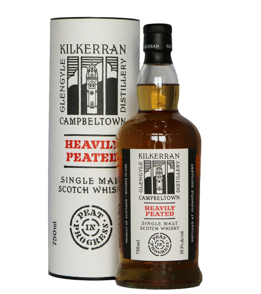 KILKERRAN GLENGYLE DISTILLERY SCOTCH SINGLE MALT HEAVILY PEATED MATURED IN OAK CAMPBELTOWN 750ML Spirits
