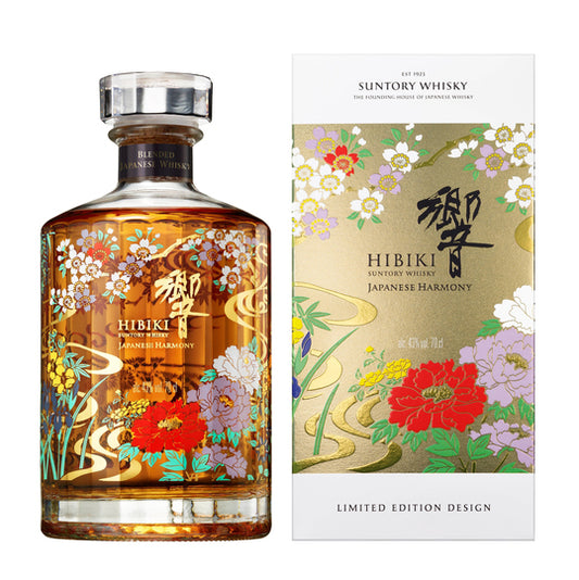 HIBIKI SUNTORY WHISKY BLEND OF FINEST HARMONY JAPAN LIMITED EDITION DESIGN 750ML Spirits