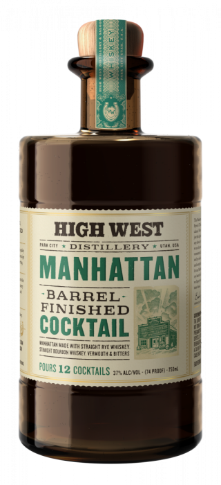 HIGH WEST MANHATTAN BARREL FINISHED COCKTAIL 750ML Spirits