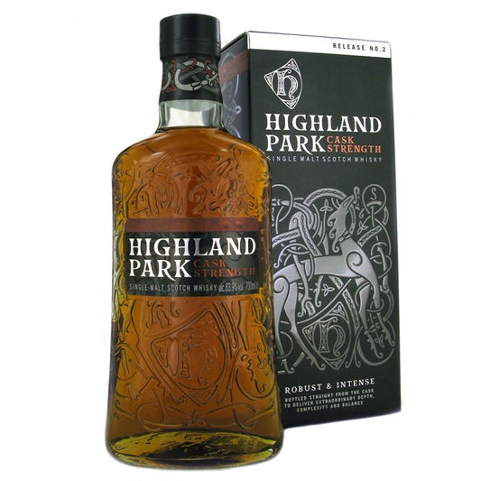 HIGHLAND PARK SCOTCH SINGLE MALT RELEASE NO 2 CASK STRENGTH ROBUST & INTENSE 750ML Spirits