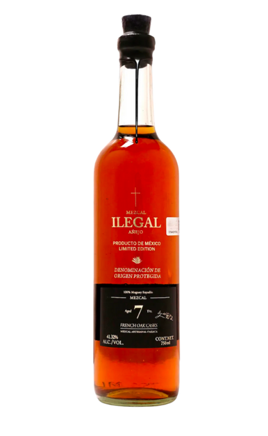 ILEGAL MEZCAL ANEJO LIMITED EDITION FRENCH OAK CASKS MEXICO 7YR 750ML - Remedy Liquor