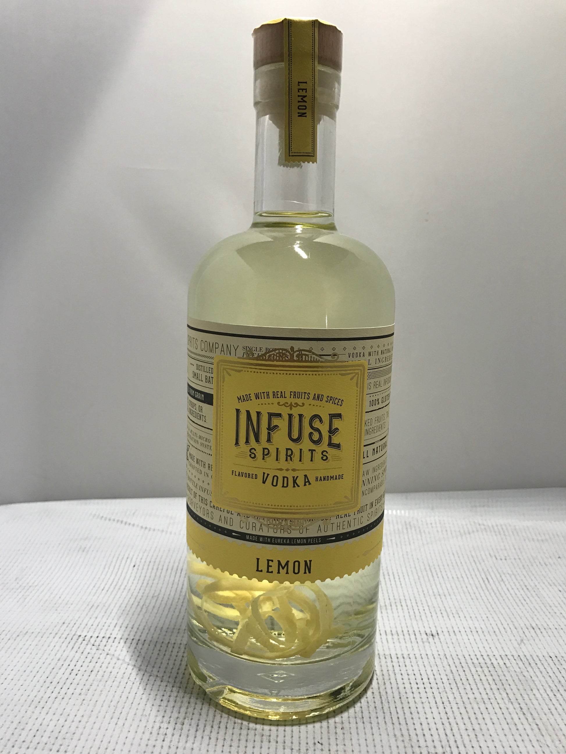 INFUSE SPIRITS VODKA LEMON REAL FRUIT GLUTEN FREE 750ML - Remedy Liquor