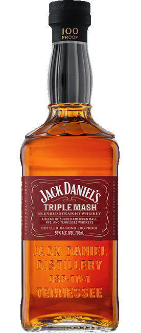 JACK DANIELS WHISKEY STRAIGHT TRIPLE MASH BOTTLED IN BOND TENNESSEE 700ML Spirits