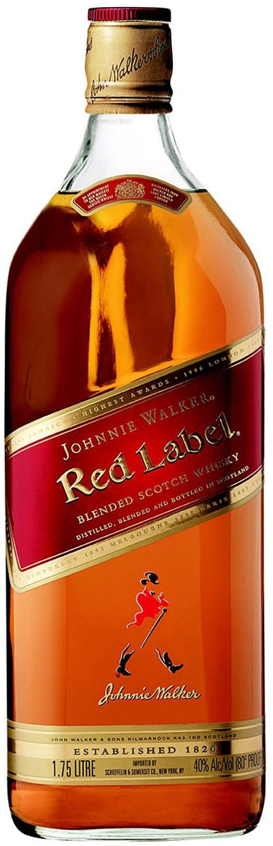 JOHNNIE WALKER SCOTCH BLENDED RED LABEL 1.75LI PLASTIC - Remedy Liquor