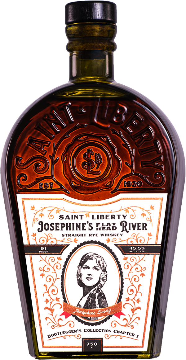 SAINT LIBERTY JOSEPHINES FLAT HEAD RIVER WHISKEY RYE BOOTLEGGERS COLLECTION CHAPTER 1 TENNESSEE 750ML