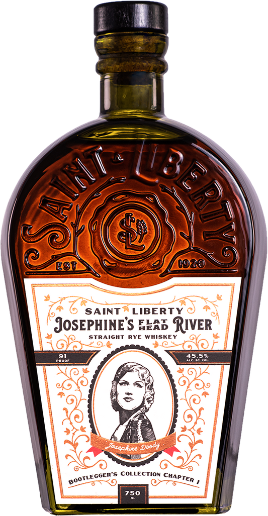 SAINT LIBERTY JOSEPHINES FLAT HEAD RIVER WHISKEY RYE BOOTLEGGERS COLLECTION CHAPTER 1 TENNESSEE 750ML Spirits