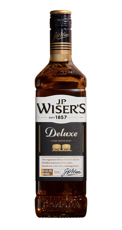 JP WISERS DELUXE WHISKEY BLENDED CANADA 750ML