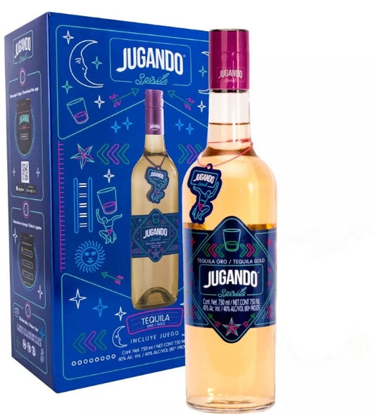 JUGANDO SPIRITS TEQUILA ORO GOLD W/ GAME GFT PK 750ML - Remedy Liquor