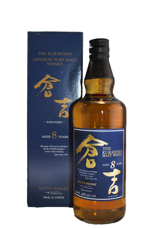 THE KURAYOSHI WHISKEY PURE MALT JAPAN 92PF 8YR 750ML Spirits