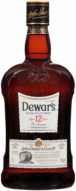 DEWARS SCOTCH BLENDED 12YR 1.75LI Spirits