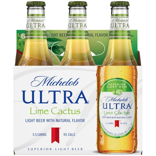 MICHELOB ULTRA BEER LIGHT LIME CACTUS 6X12OZ BOT