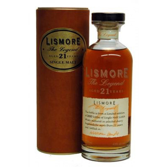 LISMORE SCOTCH SINGLE MALT THE LEGEND 21YR 750ML - Remedy Liquor