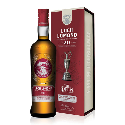 LOCH LOMOND SCOTCH SINGLE MALT THE OPEN COURSE COLLECTION ROYAL ST GEORGES LIMITED EDITION 20YR 750ML Spirits