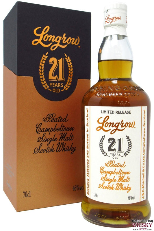 LONGROW SCOTCH SINGLE MALT PEATED CAMPBELTOWN 21YR 750ML Spirits