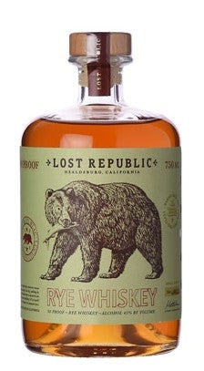 LOST REPUBLIC WHISKEY RYE CALIFORNIA 90PF 750ML Spirits