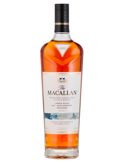 MACALLAN JAMES BOND SCOTCH SINGLE MALT 60TH ANNIVERSARY DECADE 1 EDITION 700ML LIQ