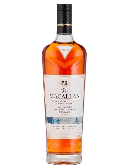 MACALLAN JAMES BOND SCOTCH SINGLE MALT 60TH ANNIVERSARY DECADE 1 EDITION 700ML LIQ