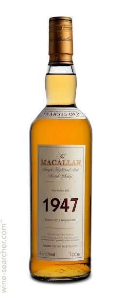 MACALLAN SCOTCH SINGLE MALT FINE & RARE 1947 (BTL 1962) 750ML