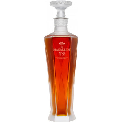 MACALLAN SCOTCH 1824 SERIES NO 6 SINGLE MALT IN LALIQUE HIGHLAND 750ML Spirits