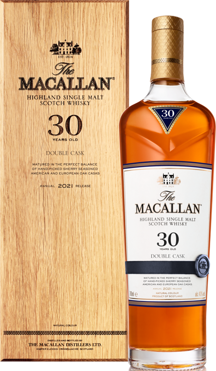 MACALLAN SCOTCH SINGLE MALT DOUBLE CASK 30YR 750ML - Remedy Liquor